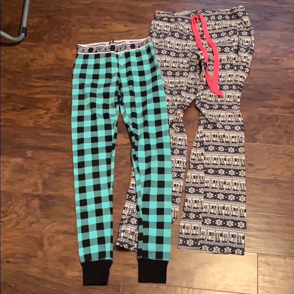 Pink pajama pants